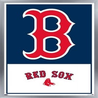Boston Red So - Logo Wall poszter, 14.725 22.375 keretes