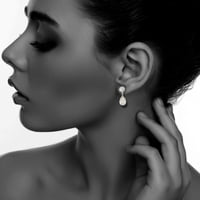 5. és fő nők sterling ezüst ametisztystisztás fülbevalók