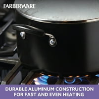 Farberware Easy Clean Steam Vent Alumínium Nonstick edénykészletek, 14 darab, fekete