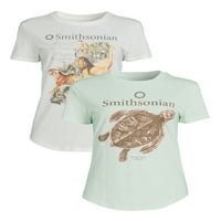 Smithsonian Juniors Animal Kingdom and teknős pólók, 2 csomag