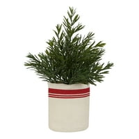 Ünnepi idő rozmaring fa egy pot karácsonyi dekorációban, 14