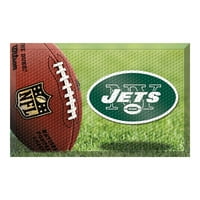 - New York Jets Scraper Mat 19 X30 - Ball