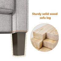 Aukfa 3üléses kanapé nappali- szövet kanapé kanapé karokkal és tároló doboz- világosszürke