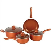 Brentwood® készülékek 7 darabos nonstick réz edénykészlet