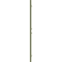 Ekena Millwork 18 W 43 H True Fit PVC Két egyenlő emelt panel redőny, moha zöld