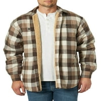 Wrangler férfiak nehézsúlyú kockás sherpa bélelt ing dzseki
