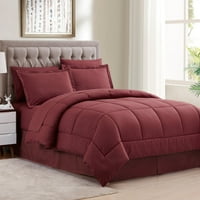 Dobby csíkos ágy egy zsákban Vigasztaló lap ágy szoknya színlelt készlet király-Burgundia