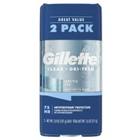 Gillette Clear Gel sarkvidéki jéggátló dezodor, 3. oz csomag