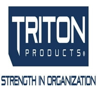 Triton Products® Locbin 26 darabos fali tárolóegység 7-3 8 L 4-1 8 W 3 H Illítésű Poly tálcák, 24 kt, falra szerelt sínek 8-3