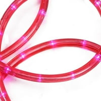 18 'rózsaszín LED beltéri kültéri karácsonyi kötélfények - 2 izzó távolság