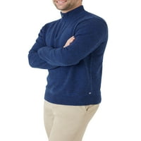 Chaps férfi ünnepi csavart negyed cipzáras pulóver - Méretek XS -ig akár 4xB -ig