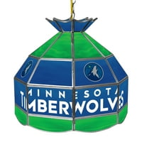 Védjegy Global Minnesota Timberwolves NBA 16 ólomüveg Tiffany lámpás lámpa lámpatest