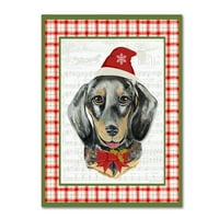 Védjegy Szépművészet 'Christmas Song Dogs 4' Canvas Art készítette: Jean Plout