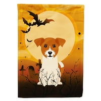 Carolines kincsek BB4374GF Halloween Jack Russell Terrier zászló kert mérete kicsi, többszínű