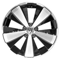 Felújított OEM alumínium ötvözet kerék, megmunkált és fényes fekete, illeszkedik a 2012-es- Volkswagen bogár