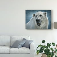 Védjegy Szépművészet 'jegesmedve totem' vászon művészet, Patrick Lamontagne
