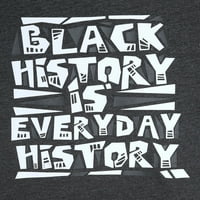 Wonder Nation Boys Fekete Történelem Hónap grafikus pólók, Méret 4- és Husky