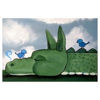 Marmont Hill Sleepy Dragon , Andrea Doss festészet nyomtatása csomagolt vászonra