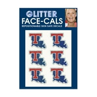 Louisiana Tech Prime Glitter Face Cal