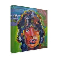 Védjegy Szépművészet 'Mick Jagger Portré' vászon művészet: Howie Green