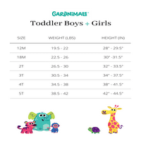 Garanimals Baby és Kisgyermek lányok Tank felső és rövidnadrág-készlete, 4 darab, méretek 12m-5T