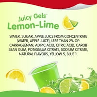 Snack citrom-lime lédús gélek valódi gyümölcslével, 5. oz, csomag