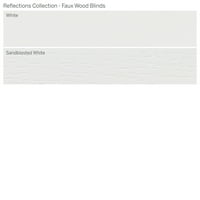 Egyedi Reflections Kollekció, 2 Vezeték Nélküli Fau Fa Redőnyök, Fehér, 1 2 Szélesség 72 Hossz