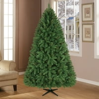 Ünnepi idő megvilágítatlan fenyő karácsonyfa 7. ft, zöld