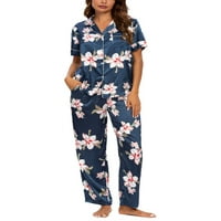 Egyedi alku a nők virággombja lefelé pizsama szett éjszakai ruházati alsó ruházatkészletek
