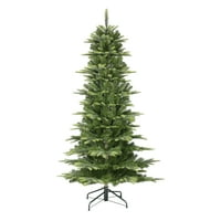 6,5 ' vékony Aspen fenyő mesterséges karácsonyfa Állvánnyal, Zöld