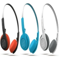 JLab Audio Rewind Vezeték Nélküli Retro Fejhallgató-Kék-Bluetooth 4. Tizenkét órás játékidő egyéni EQ hang