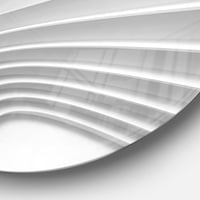 Designart 'Fractal Bulgy rétegezett 3D hullámok' Absztrakt körfém fali művészet