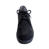Masie széles szélességű bőr csipke oxford cipő fekete 7.5