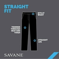A Savane férfiak nagy és magas redős végső teljesítménye chino nadrág