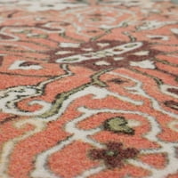Mohawk otthoni prizmatikus emiko vintage tradicionális díszítő heriz precíziós nyomtatott terület szőnyeg, 5'x7 ', szürke és