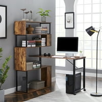Aukfa számítógépes íróasztal szintű könyvespolc-konvertibilis formák- telepítési módszerek az otthoni irodához- 71 W-Tiger