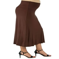 24 Seven Comfort ruházat női kényelmes illeszkedés elasztikus derék anyasági szoknya