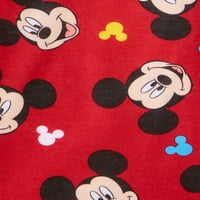 Mickey Mouse Kisfiú Rövid Ujjú Poly Pizsama, Készlet