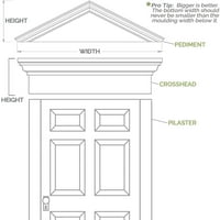 Ekena Millwork 30 W 8-1 2 H 2 P elliptikus Sunburst építészeti fokozatú PVC Pediment