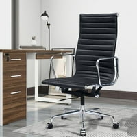 Magas hátsó ergonómikus ügyvezető irodai szék, Aukfa számítógépes szék, PU bőr kárpitozott feladat szék alumínium kerettel a