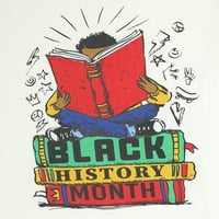 Wonder Nation Boys Fekete Történelem Hónap grafikus pólók, Méret 4- és Husky