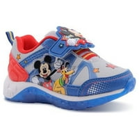 Mickey Mouse kisgyermek fiúk világítanak atlétikai cipőt, méretek 7-12