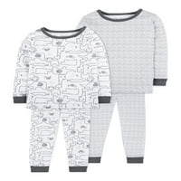 Little Star Baby & Tipegő Unise Hosszú ujjú ingek & nadrág pizsama, méret hónap-5T