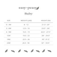 Easy Peasy Baby hosszú ujjú HACCI kapucnis, Méret 0- hónap