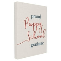 A Stupell Lakberendezési Gyűjtemény Büszke Kiskutya Iskola Grad Wall Art