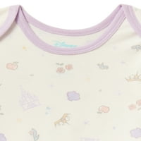 Disney Baby Wishes + Dreams Baby Girl hercegnő test és nadrágos ruhák, 9 darab, újszülött-12m