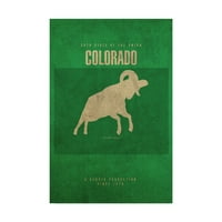 A Red Atlas Designs védjegye képzőművészet „állami állatok colorado” vászonművészete