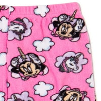 Minnie egér baba és kisgyermek lányok gyapjú pizsama szett, 2 darab, méretek 12m-4t