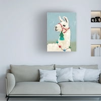 Jade Reynolds 'Painted Llama I' Canvas Art