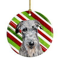 Carolines Treasures SC9802CO Scottish Deerhound Candy Cane karácsonyi kerámia dísz, in, Többszínű